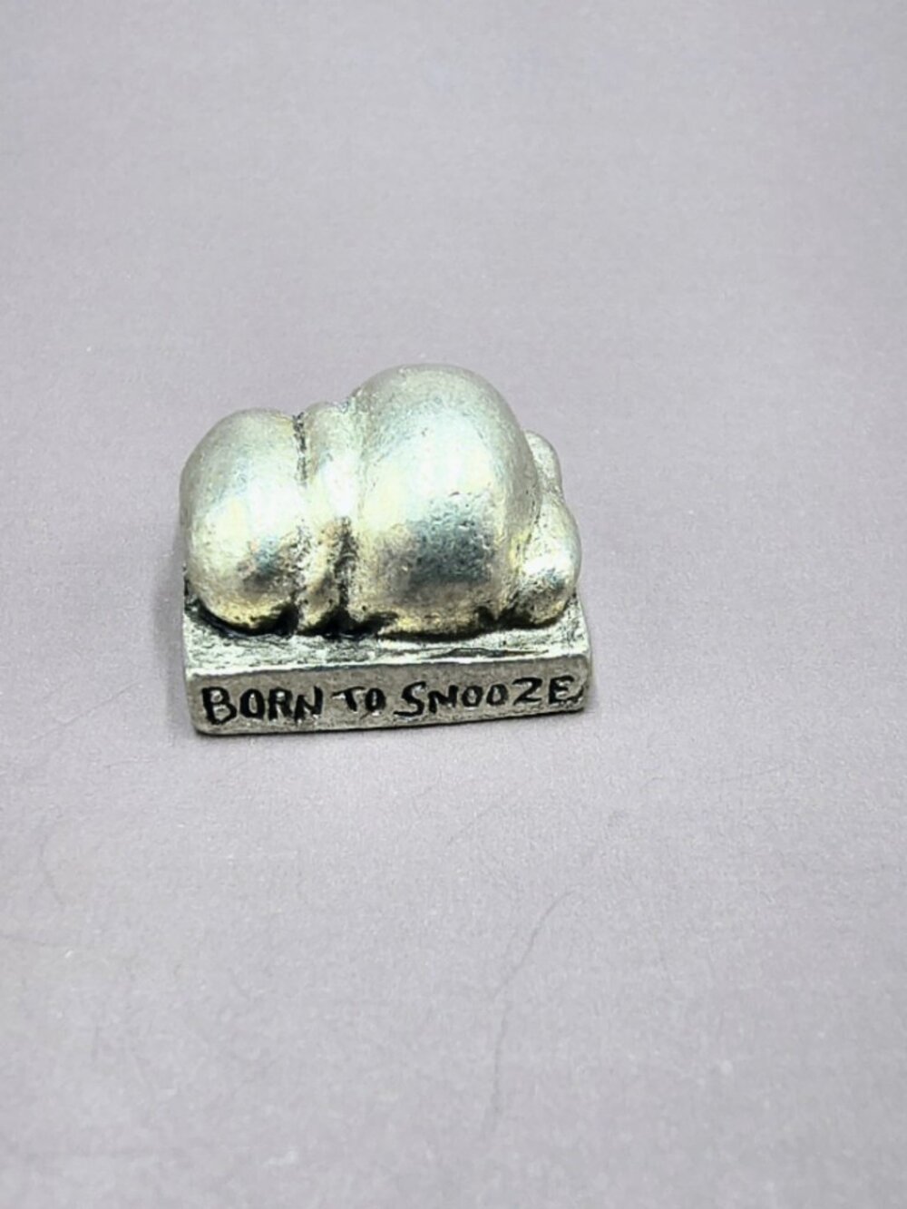 Garfield Asleep "Born to Snooze" Miniature Figure Monopoly Pewter Token Mini Fig